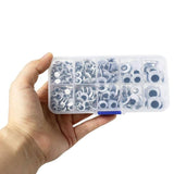 730x Google Googly Eyes Joggle Moveable Black Eye Wiggly Craft Stick On Adhesive