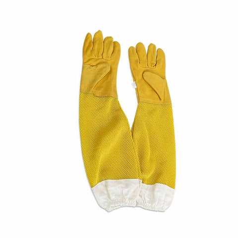 Beekeeping Gloves Goatskin with Vented Beekeeper Keeping Bee Long Sleeves