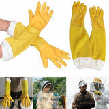 Beekeeping Gloves Goatskin with Vented Beekeeper Keeping Bee Long Sleeves