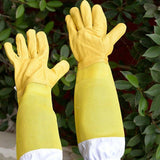 Beekeeping Gloves Goatskin with Vented Beekeeper Keeping Bee Long Sleeves