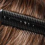 2PCS Razor Comb With Blades Razor Trimmer DIY Double Sides Hair Thinning Comb
