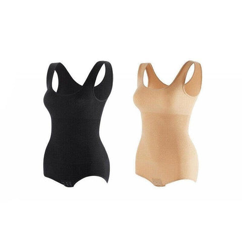 Plus Women Full Body Shaper Seamless Slimming Tummy Control Bodysuit Shapewear
