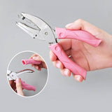 Circle/Heart/Star Shaped Metal Hole Punch Pliers - Paper Hand Puncher