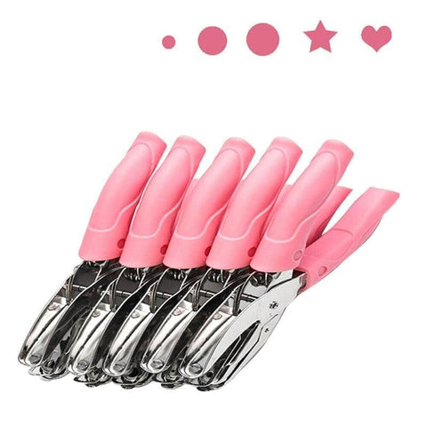 Circle/Heart/Star Shaped Metal Hole Punch Pliers - Paper Hand Puncher