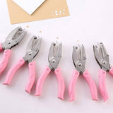 Circle/Heart/Star Shaped Metal Hole Punch Pliers - Paper Hand Puncher