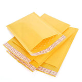 25PCS Poly Bubble Mailer Yellow Colour Multi-Size Plastic Padded Bag