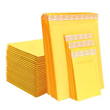25PCS Poly Bubble Mailer Yellow Colour Multi-Size Plastic Padded Bag