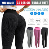 Women Yoga Pants Leggings High Waist Anti Cellulite Butt Lift Gym Fitness