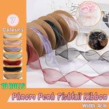 10PCS Organza Yarn Ribbon for DIY Craft & Gift Packaging