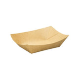 Kraft Paper Boat Tray Biodegradable Multi Size Serving Food Safe Fries Rice Deli