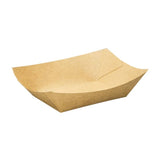 Kraft Paper Boat Tray Biodegradable Multi Size Serving Food Safe Fries Rice Deli