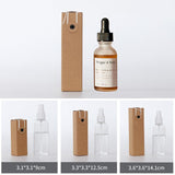 100PCS Kraft Paper Boxes for Cosmetic & Perfume Packaging