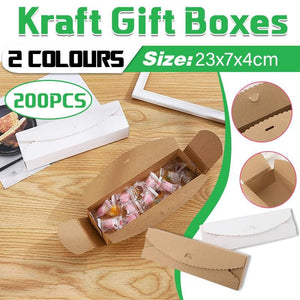 200PCS Kraft Gift Boxes  Paper  handmade candy/chocolate packing box storage DIY