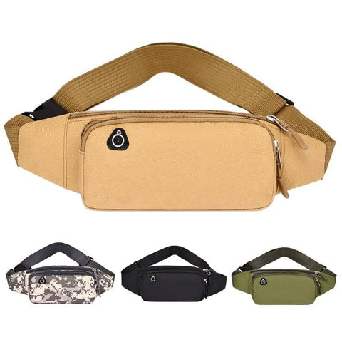 Bum Waist Bag Handy Belt Climbing Hiking Fanny Pack Zip Sport Pouch Large Unisex
