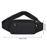 Bum Waist Bag Handy Belt Climbing Hiking Fanny Pack Zip Sport Pouch Large Unisex
