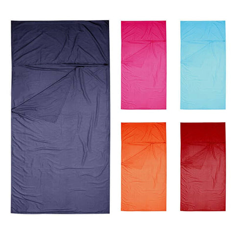 Smooth Silky Sleeping Bag Liner For Camping Hiking Hostel Travel 5Colours