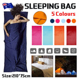 Smooth Silky Sleeping Bag Liner For Camping Hiking Hostel Travel 5Colours