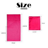 Smooth Silky Sleeping Bag Liner For Camping Hiking Hostel Travel 5Colours