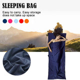 Smooth Silky Sleeping Bag Liner For Camping Hiking Hostel Travel 5Colours