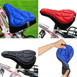Thick Silicone Bike Seat Cover Comfort Gel Cycling Bicycle Saddle Cushion Pad