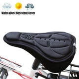 Thick Silicone Bike Seat Cover Comfort Gel Cycling Bicycle Saddle Cushion Pad