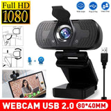 1080P HD Webcam USB 2.0 PC & Laptop Camera with Mic
