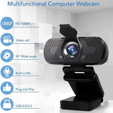 1080P HD Webcam USB 2.0 PC & Laptop Camera with Mic