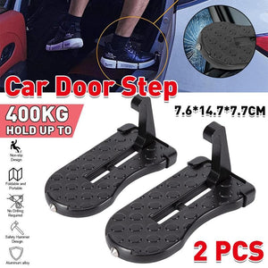 2xVehicle Access Roof Of Car Door Step Doorstep Rooftop Latch Pedal Hook Folding
