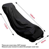 Universal Waterproof UV Lawn Mower Cover 193*64*112cm Rain Protection