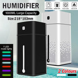 1L Ultrasonic Air Humidifier Mist Aroma Diffuser Oil Purifier LED Light USB OZ