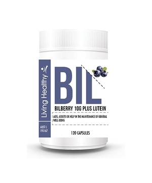 Living Healthy Bilberry 10000mg Plus Lutein, 120 Soft gel Capsules