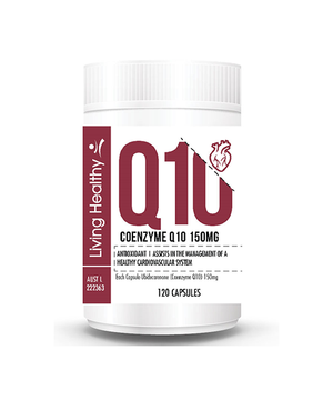 Living Healthy CoQ10 150mg, 120 Soft gel Capsules