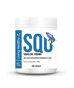 Living Healthy Squalene 1000mg, 200 Soft gel Capsules