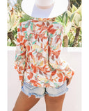 Azura Exchange Wrap Long Sleeve Blouse - S