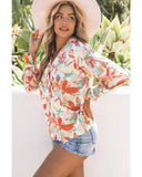 Azura Exchange Wrap Long Sleeve Blouse - S