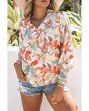 Azura Exchange Wrap Long Sleeve Blouse - S