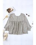 Azura Exchange Kimono Sleeve Ruched Blouse - L