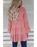 Azura Exchange Swiss Dot Ruffled Blouse - S