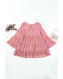 Azura Exchange Swiss Dot Ruffled Blouse - S