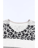 Azura Exchange Leopard Print V-Neck Top - L