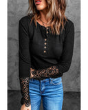Azura Exchange Lace Hem Sleeve Button Top - L