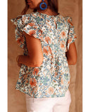 Azura Exchange Vintage Floral Sleeveless Tank Top - L