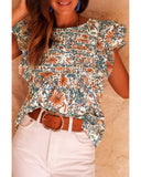 Azura Exchange Vintage Floral Sleeveless Tank Top - L