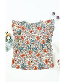 Azura Exchange Vintage Floral Sleeveless Tank Top - L