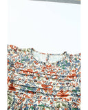 Azura Exchange Vintage Floral Sleeveless Tank Top - L