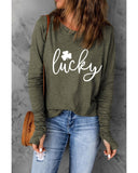 Azura Exchange Lucky Clover Graphic Print Tunic Top - XL