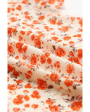 Azura Exchange Tiered Flutter Sleeve Blouse - M