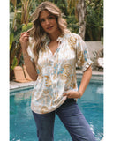 Azura Exchange Paisley Pattern Print Blouse - S