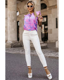 Azura Exchange Ruffle Leopard Print Top - XL