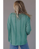 Azura Exchange Waffle Knit Loose Top - S